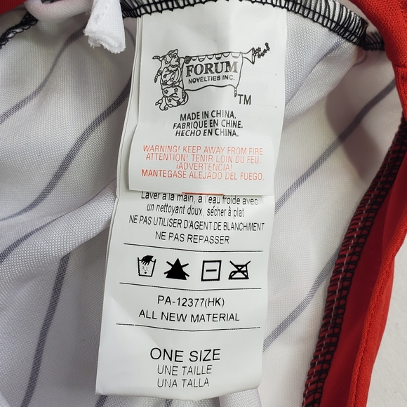 Forum Professional Ball Player Men's Costume Halloween Up To A Chest Size 42 - Picture 7 of 15